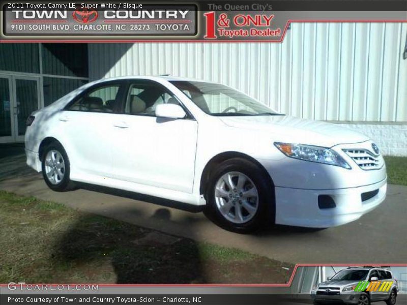 Super White / Bisque 2011 Toyota Camry LE