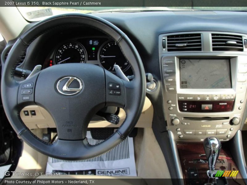 Black Sapphire Pearl / Cashmere 2007 Lexus IS 350