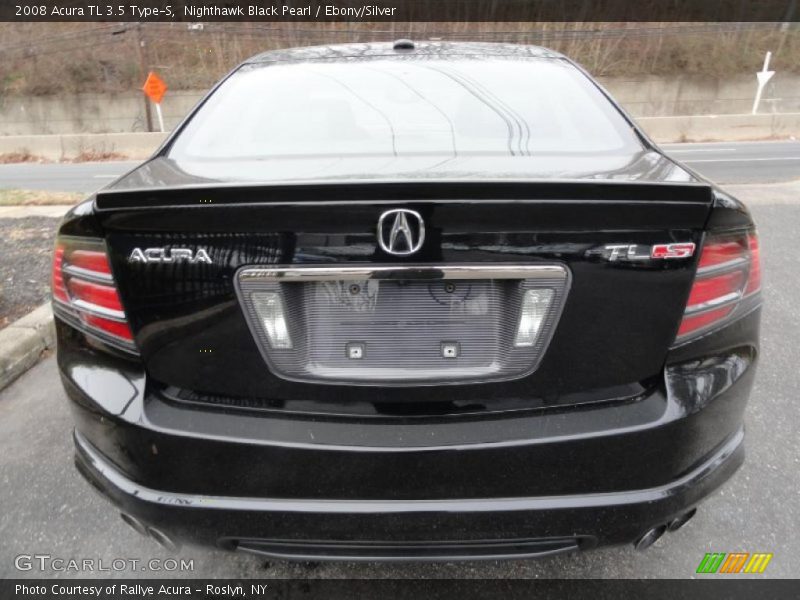 Nighthawk Black Pearl / Ebony/Silver 2008 Acura TL 3.5 Type-S