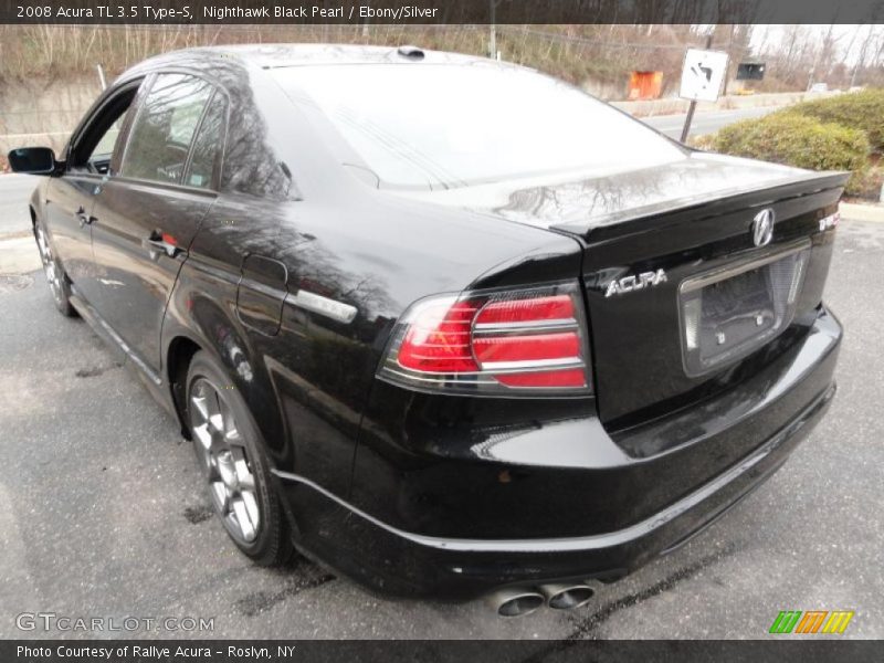 Nighthawk Black Pearl / Ebony/Silver 2008 Acura TL 3.5 Type-S