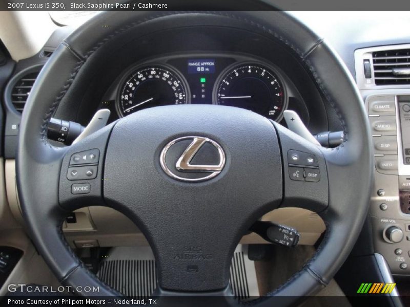 Black Sapphire Pearl / Cashmere 2007 Lexus IS 350