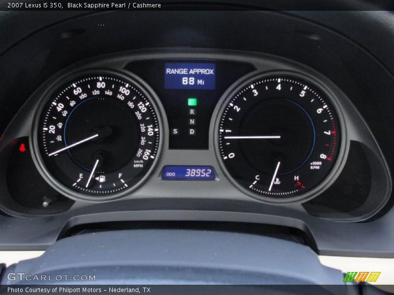 Black Sapphire Pearl / Cashmere 2007 Lexus IS 350
