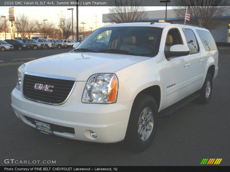 Summit White / Light Titanium 2010 GMC Yukon XL SLT 4x4