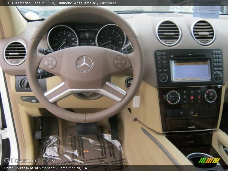 Diamond White Metallic / Cashmere 2011 Mercedes-Benz ML 350