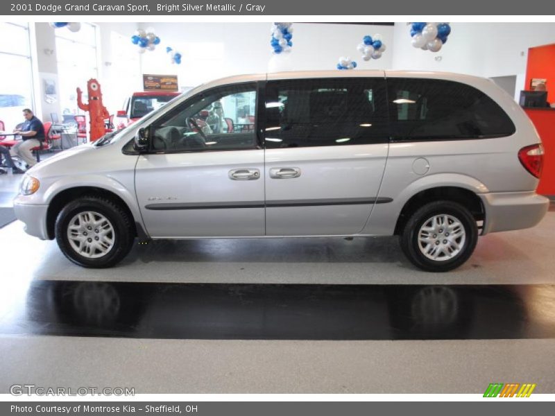 Bright Silver Metallic / Gray 2001 Dodge Grand Caravan Sport