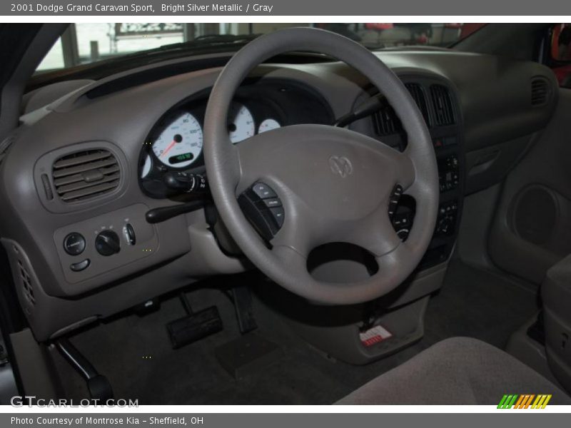 Bright Silver Metallic / Gray 2001 Dodge Grand Caravan Sport