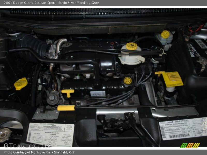 Bright Silver Metallic / Gray 2001 Dodge Grand Caravan Sport