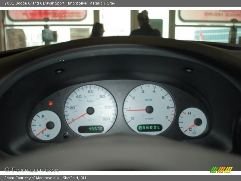 Bright Silver Metallic / Gray 2001 Dodge Grand Caravan Sport