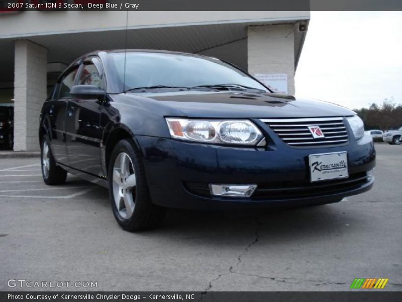 Deep Blue / Gray 2007 Saturn ION 3 Sedan