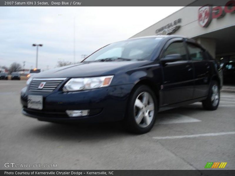 Deep Blue / Gray 2007 Saturn ION 3 Sedan