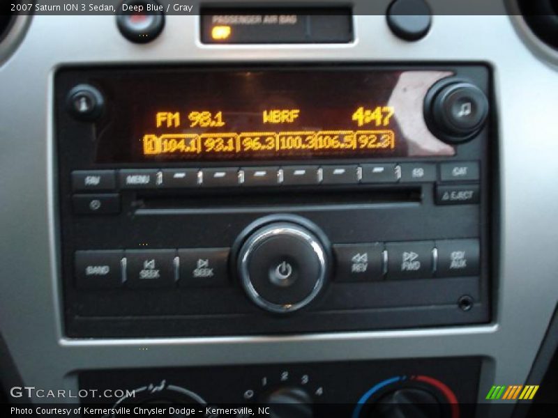 Deep Blue / Gray 2007 Saturn ION 3 Sedan