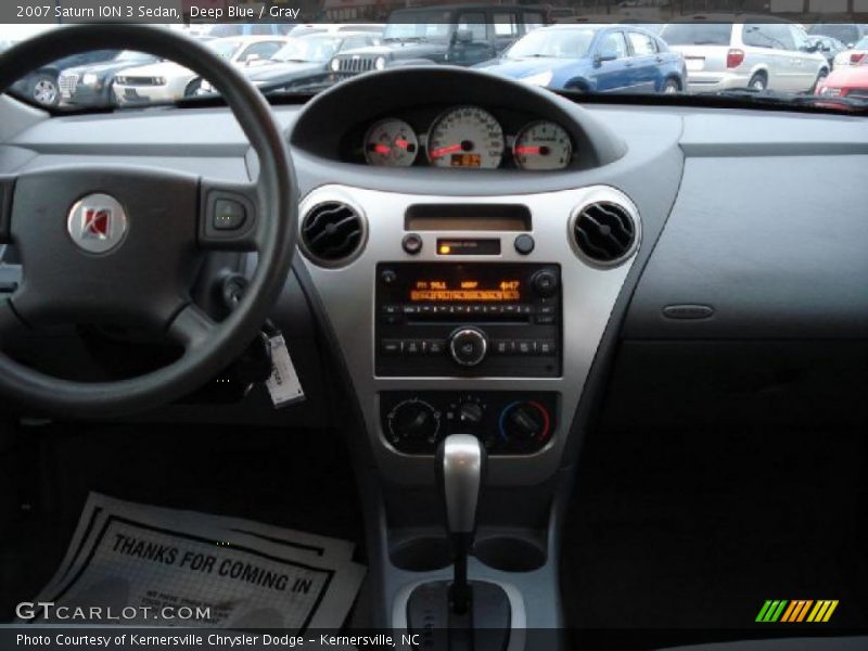 Deep Blue / Gray 2007 Saturn ION 3 Sedan