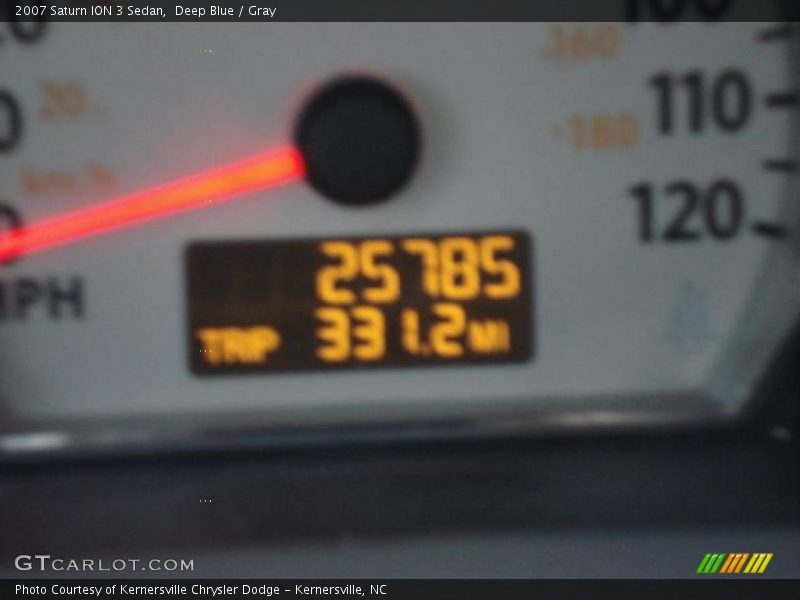 Deep Blue / Gray 2007 Saturn ION 3 Sedan