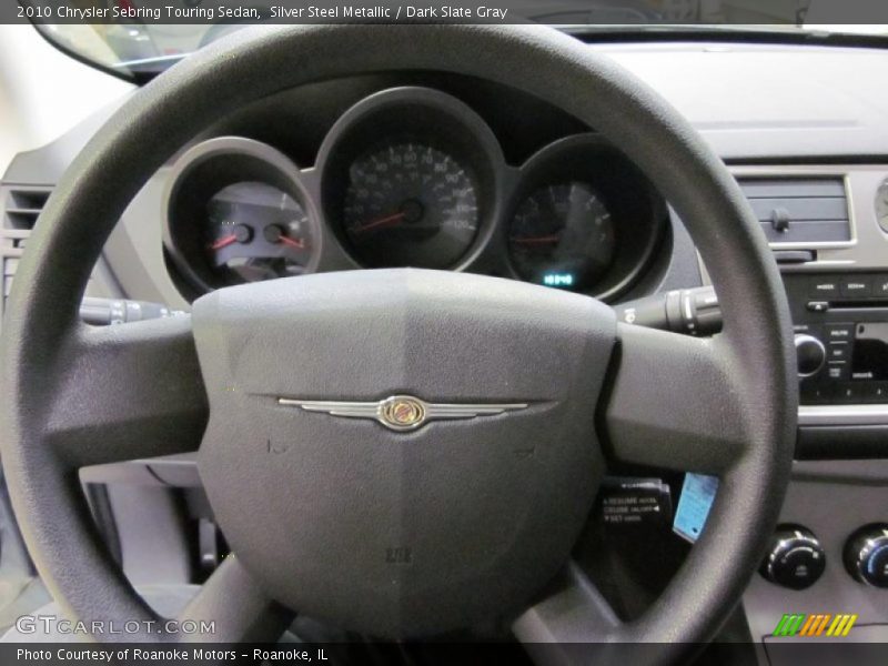 Silver Steel Metallic / Dark Slate Gray 2010 Chrysler Sebring Touring Sedan