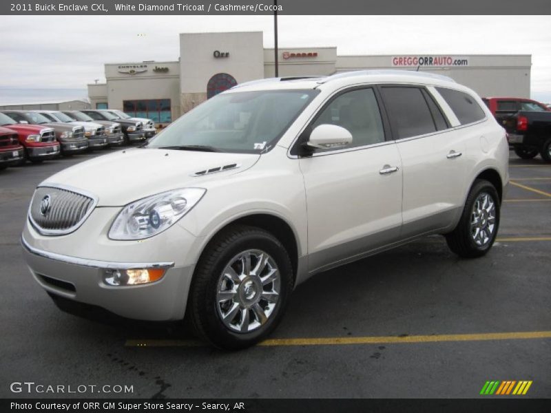 White Diamond Tricoat / Cashmere/Cocoa 2011 Buick Enclave CXL