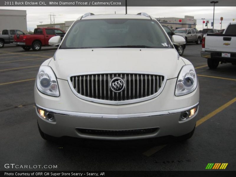 White Diamond Tricoat / Cashmere/Cocoa 2011 Buick Enclave CXL
