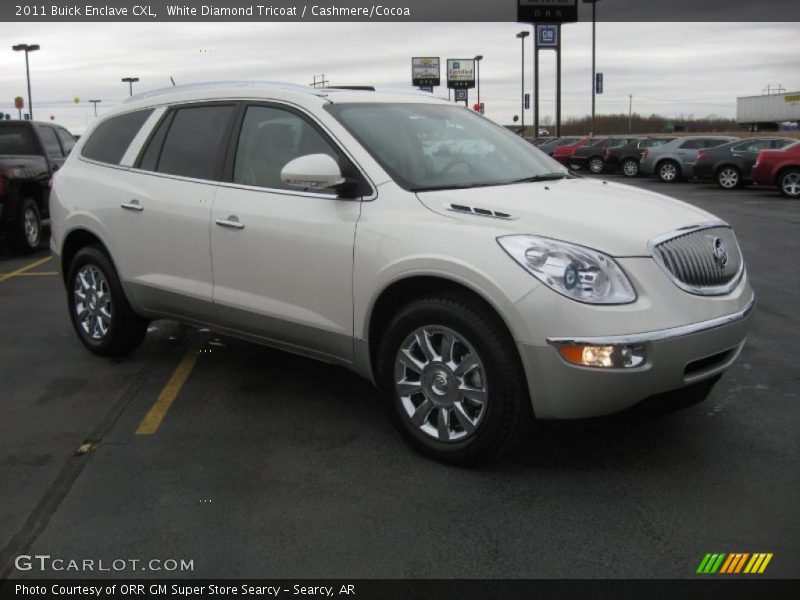 White Diamond Tricoat / Cashmere/Cocoa 2011 Buick Enclave CXL
