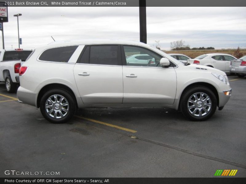 White Diamond Tricoat / Cashmere/Cocoa 2011 Buick Enclave CXL