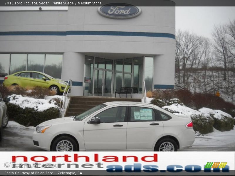 White Suede / Medium Stone 2011 Ford Focus SE Sedan