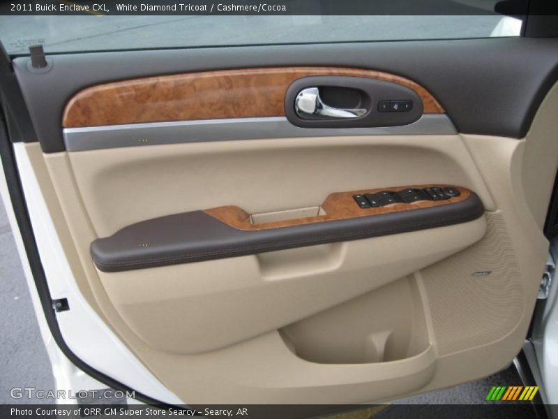 White Diamond Tricoat / Cashmere/Cocoa 2011 Buick Enclave CXL