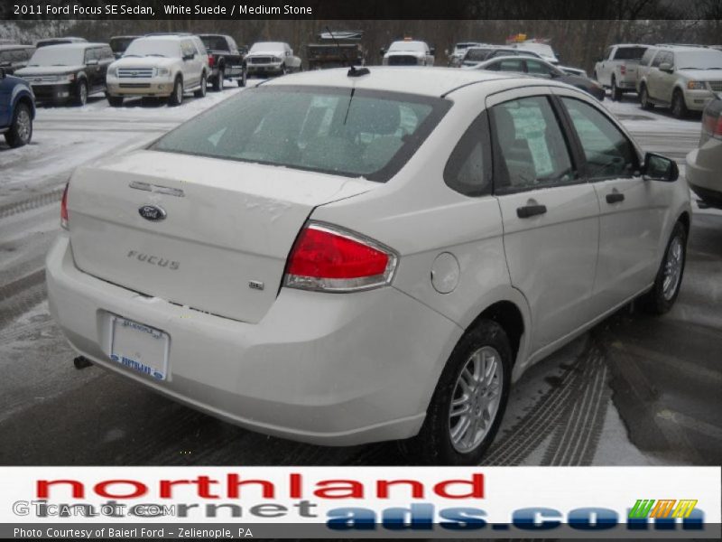 White Suede / Medium Stone 2011 Ford Focus SE Sedan