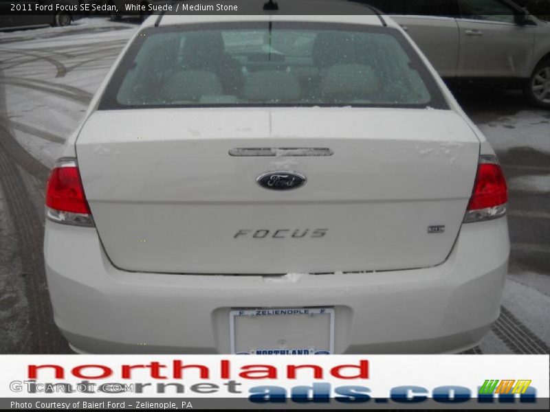 White Suede / Medium Stone 2011 Ford Focus SE Sedan