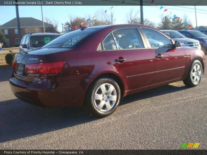 Dark Cherry Red / Gray 2010 Hyundai Sonata GLS