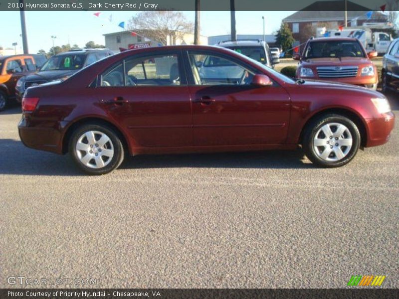 Dark Cherry Red / Gray 2010 Hyundai Sonata GLS