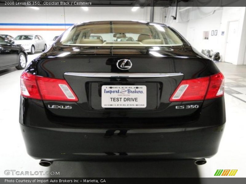 Obsidian Black / Cashmere 2008 Lexus ES 350