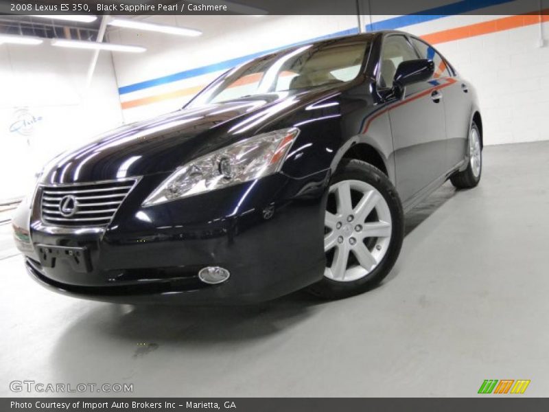 Black Sapphire Pearl / Cashmere 2008 Lexus ES 350