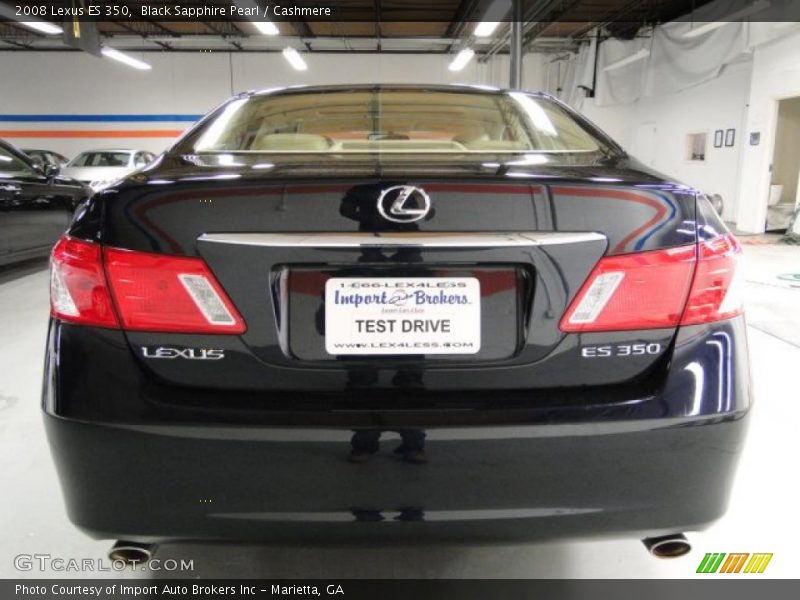 Black Sapphire Pearl / Cashmere 2008 Lexus ES 350