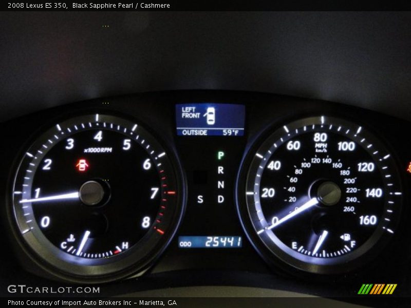 Black Sapphire Pearl / Cashmere 2008 Lexus ES 350