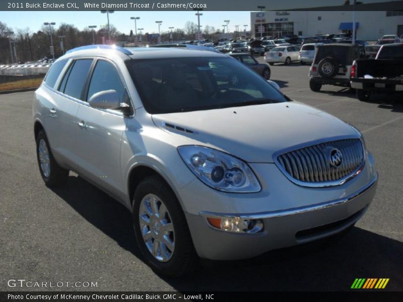 White Diamond Tricoat / Cashmere/Cocoa 2011 Buick Enclave CXL