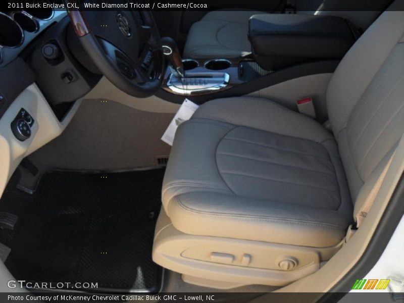 White Diamond Tricoat / Cashmere/Cocoa 2011 Buick Enclave CXL