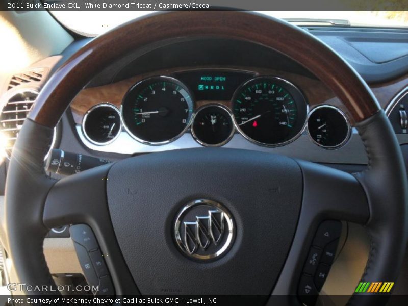 White Diamond Tricoat / Cashmere/Cocoa 2011 Buick Enclave CXL