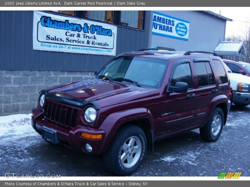 Dark Garnet Red Pearlcoat / Dark Slate Gray 2002 Jeep Liberty Limited 4x4