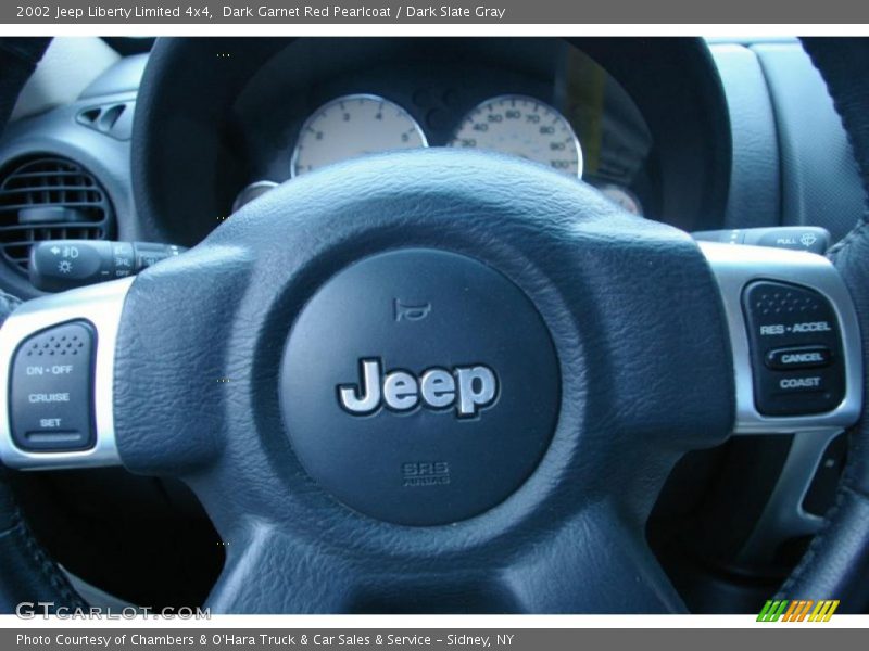 Dark Garnet Red Pearlcoat / Dark Slate Gray 2002 Jeep Liberty Limited 4x4