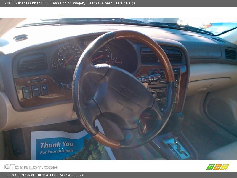 Seamist Green Pearl / Beige 2003 Subaru Outback L.L. Bean Edition Wagon