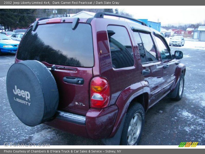 Dark Garnet Red Pearlcoat / Dark Slate Gray 2002 Jeep Liberty Limited 4x4