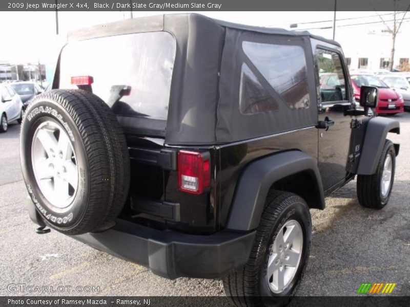Black / Dark Slate Gray/Medium Slate Gray 2009 Jeep Wrangler X 4x4