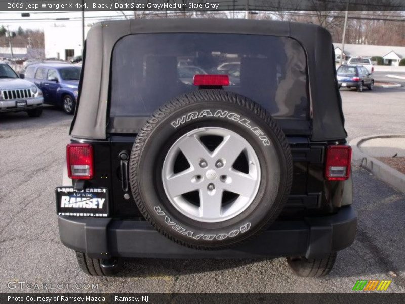 Black / Dark Slate Gray/Medium Slate Gray 2009 Jeep Wrangler X 4x4