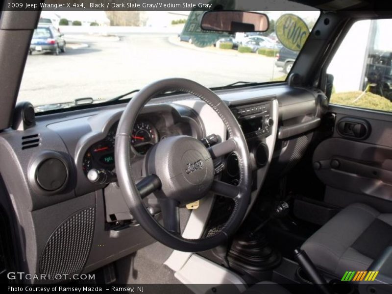 Black / Dark Slate Gray/Medium Slate Gray 2009 Jeep Wrangler X 4x4