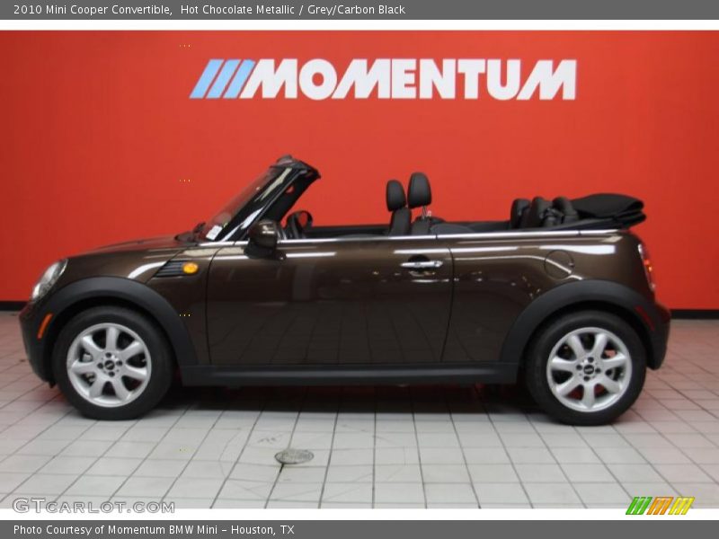 Hot Chocolate Metallic / Grey/Carbon Black 2010 Mini Cooper Convertible