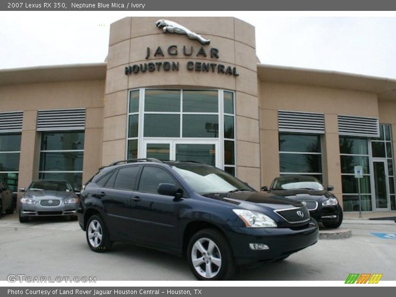 Neptune Blue Mica / Ivory 2007 Lexus RX 350