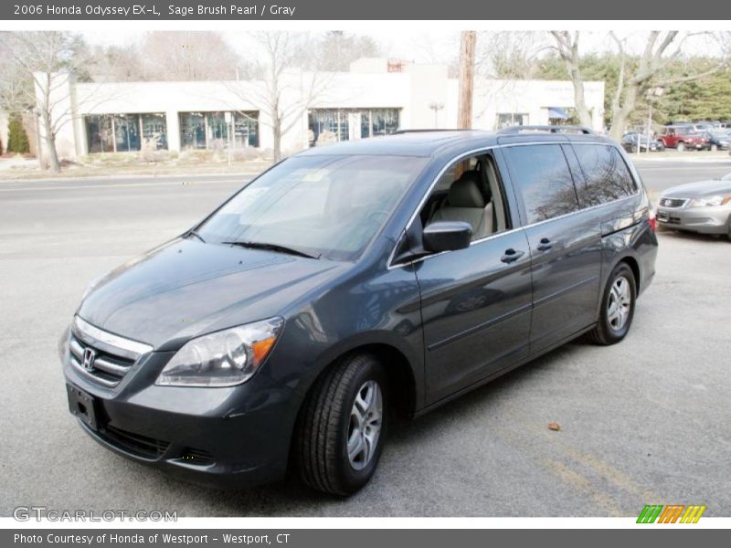 Sage Brush Pearl / Gray 2006 Honda Odyssey EX-L
