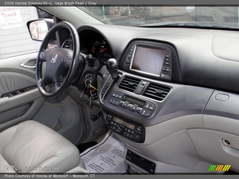 Sage Brush Pearl / Gray 2006 Honda Odyssey EX-L