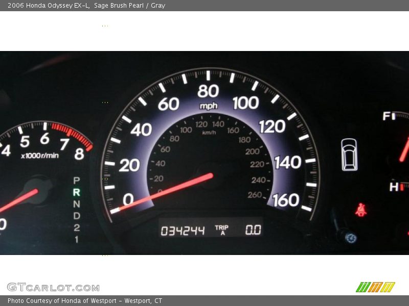 Sage Brush Pearl / Gray 2006 Honda Odyssey EX-L