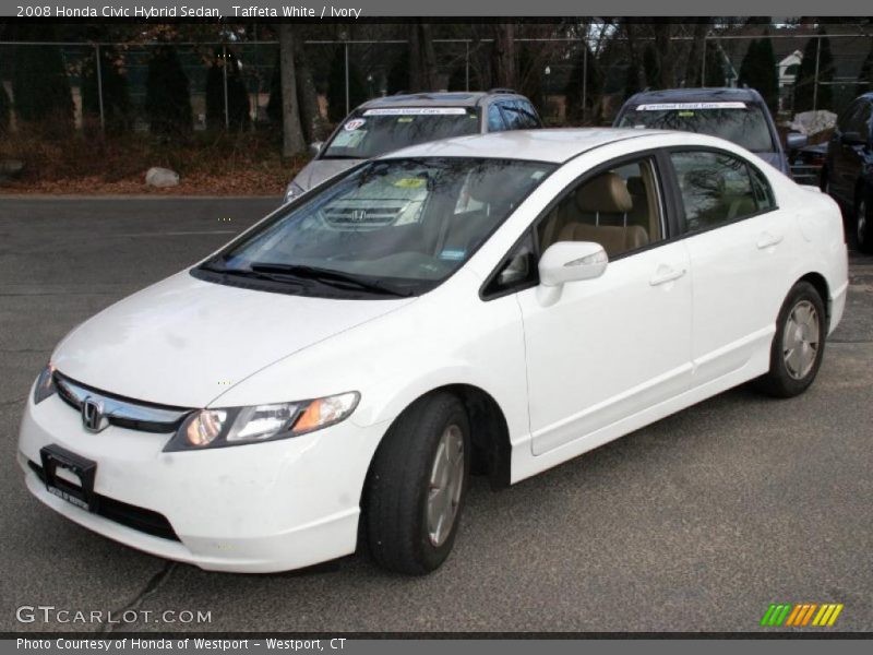 Taffeta White / Ivory 2008 Honda Civic Hybrid Sedan
