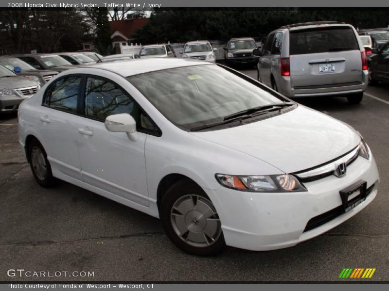 Taffeta White / Ivory 2008 Honda Civic Hybrid Sedan