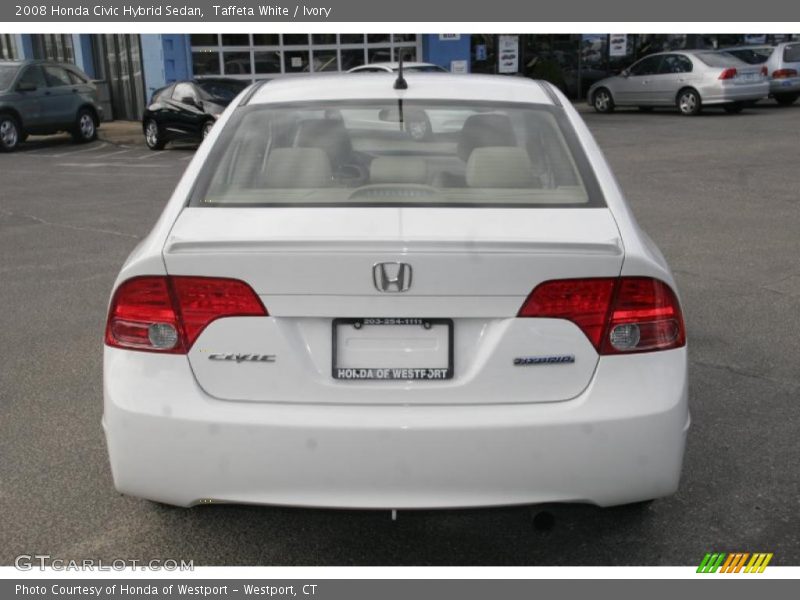 Taffeta White / Ivory 2008 Honda Civic Hybrid Sedan